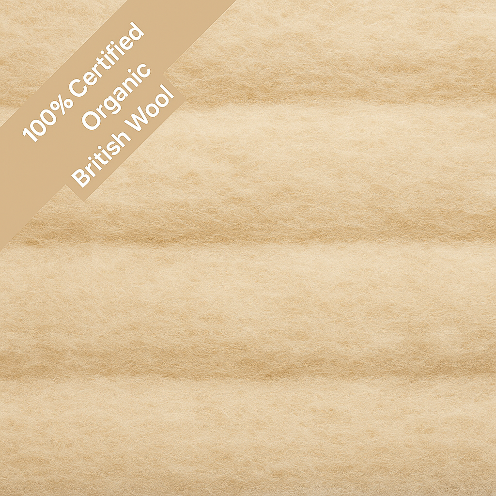100% Organic Pillow Top 10,0000 Pocket Spring Mattress Organic Egyptian Cotton & 2500 GSM Wool