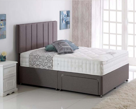 100% Natural Cashmere,Wool,Silk, Cotton, 5000 Pocket Spring Mattress (Medium To Firm)