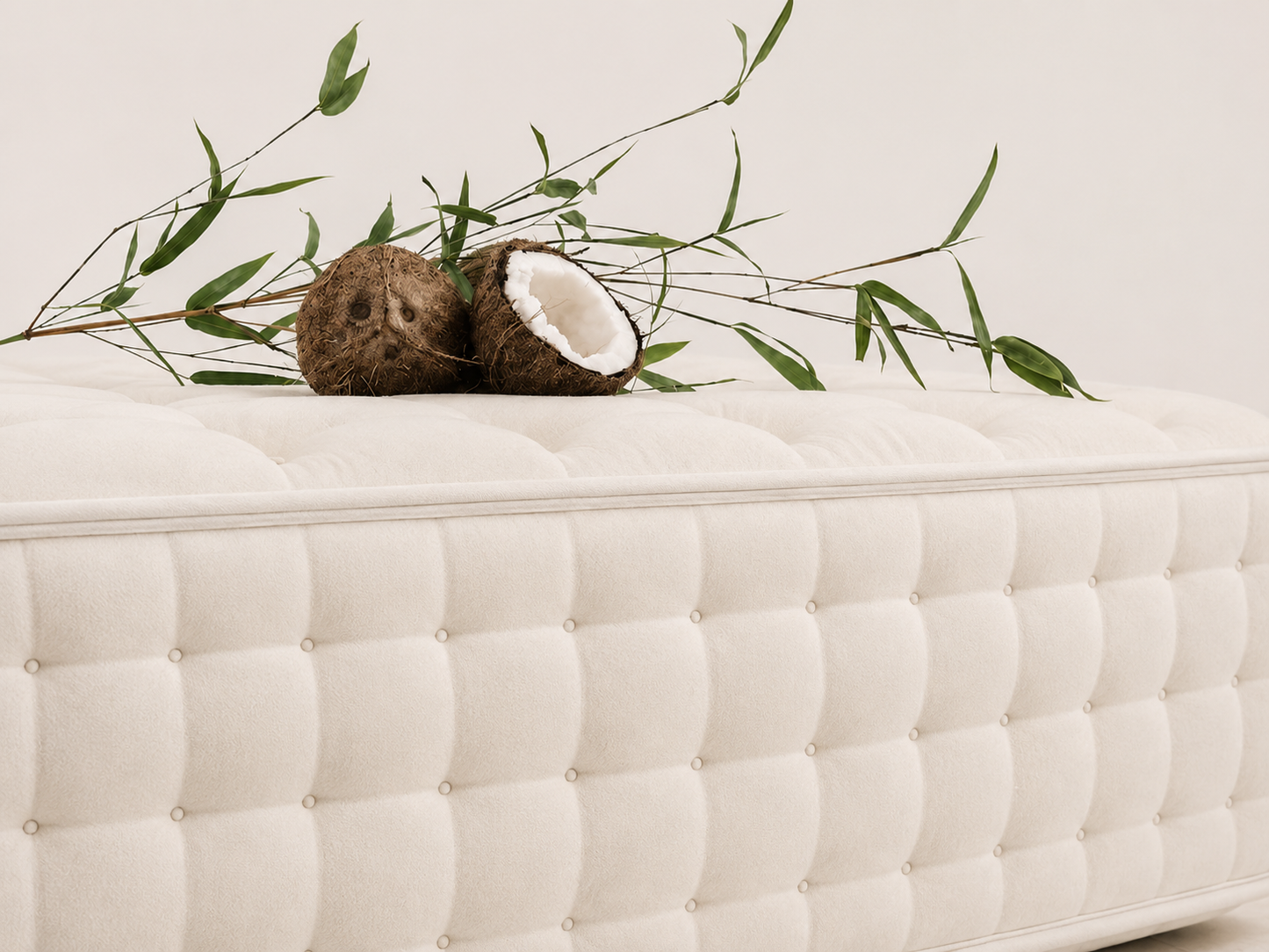 100% Organic Suvin Gold Cotton Coco Hair & Wool 3000 Pocket Spring Mattress