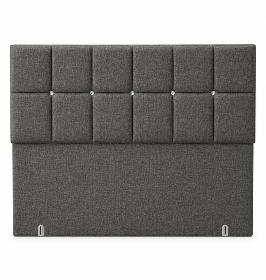 Owl Headboard - Diamante Design with 2 rows of Squares